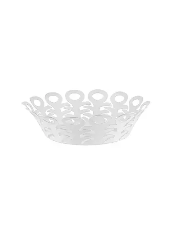 ALESSI | Korbschale VIMINI 22cm Edelstahl Epoxi. Weiss | 